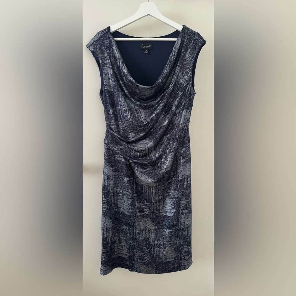 Dress Fashionable ladies in gorgeous bright grey used elastic